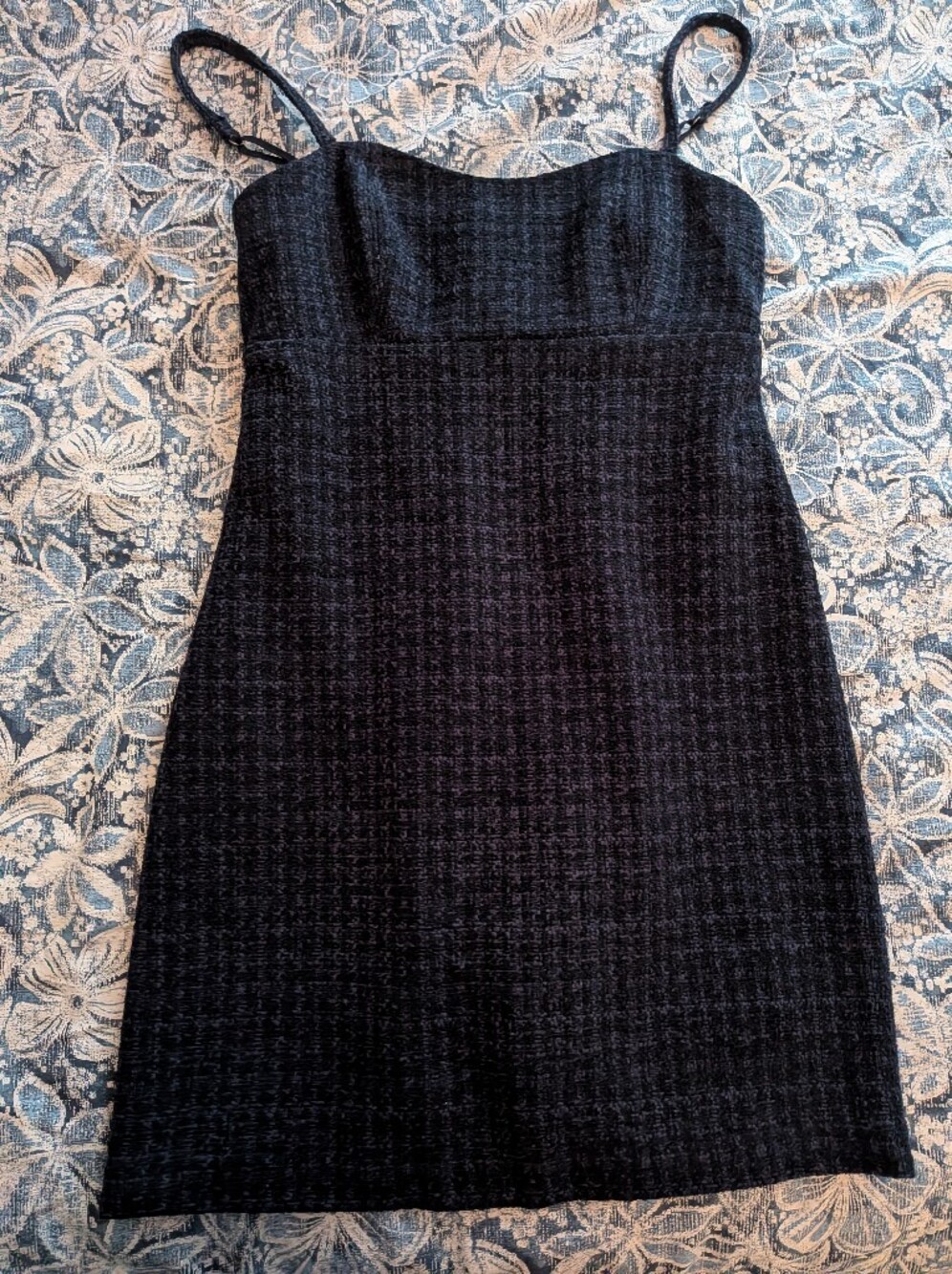 Abercrombie Blue Tweed Dress With Shorts